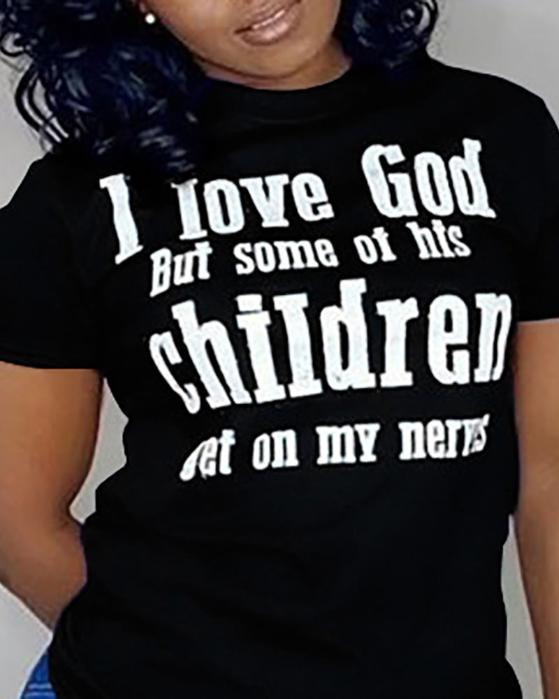 BLACK TEE l LOVE GOD
