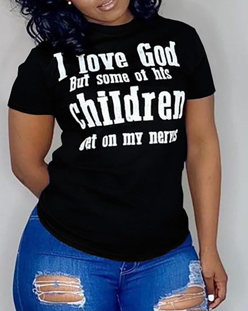 BLACK TEE l LOVE GOD