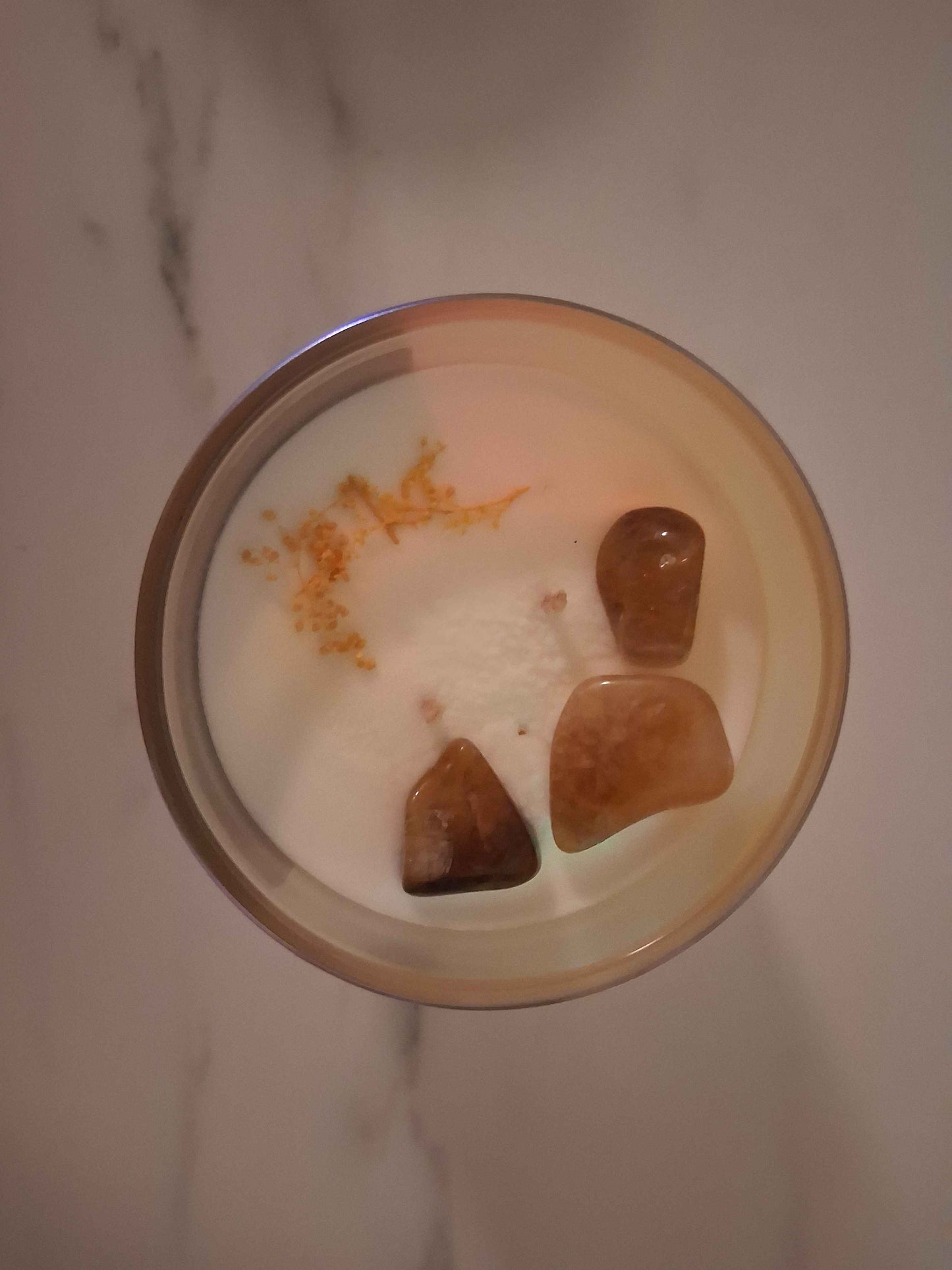 Crystal Healing: Stone Candle (Quartz)