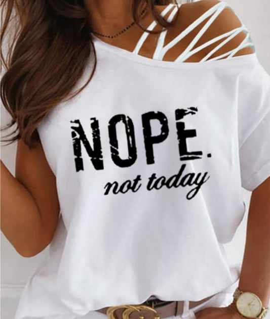 NOPE WHITE TOP